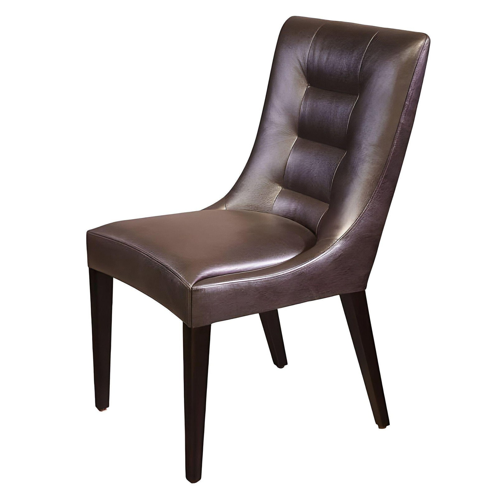 Dakota Jackson Pull Up Leather Side Chair - 3
