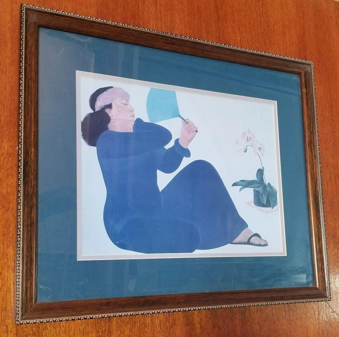 Set of 4 "Women of Hawaii" Serigraph Art Prints by Pegge Hopper - 2