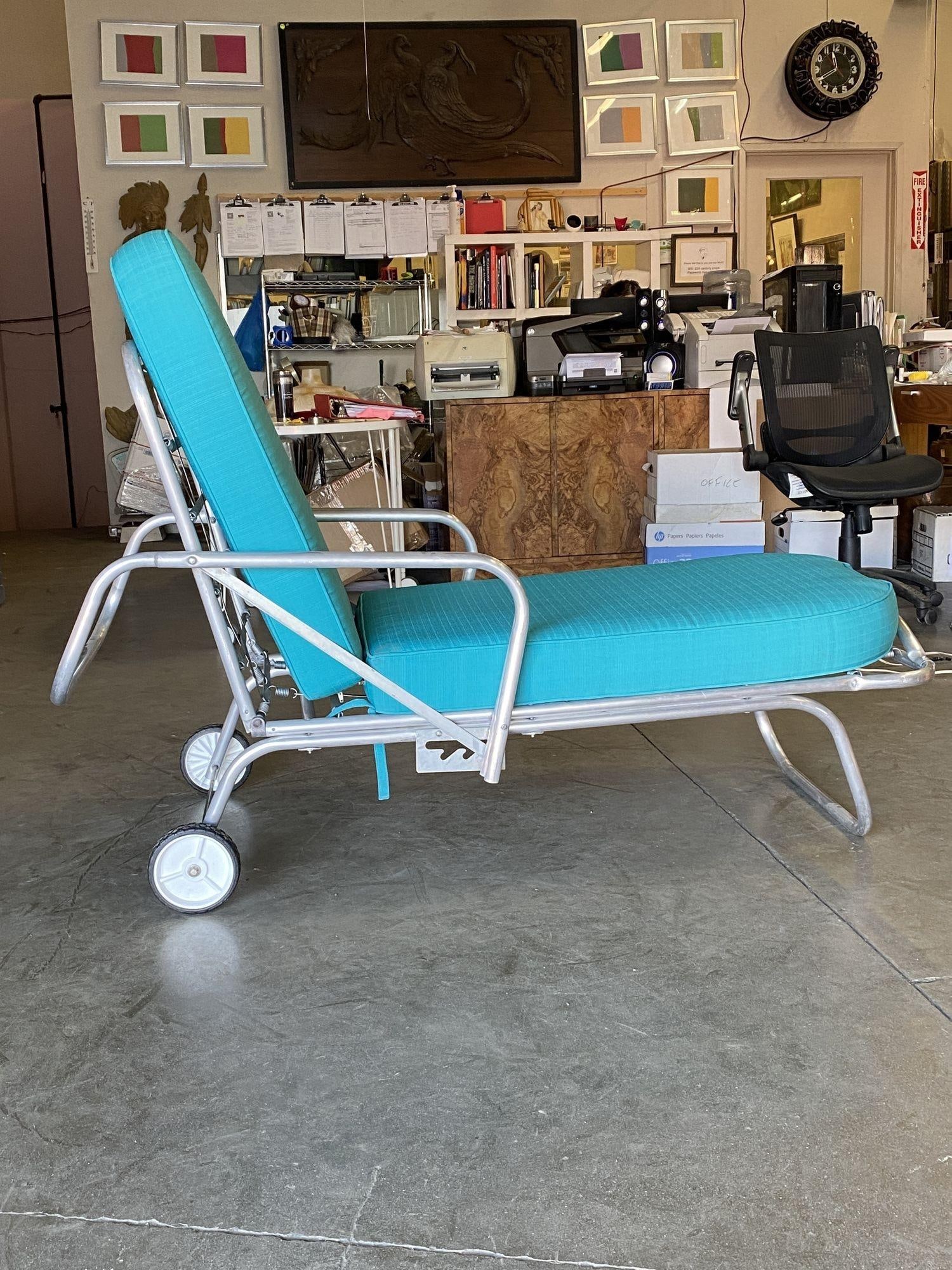 Aluminum Patio/Outdoor Adjustable Recliner Chase lounge - 2