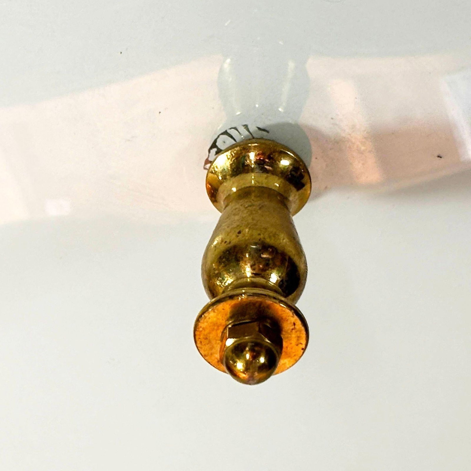 MCM Brushed Brass Hinkley Cambridge Medium Size Flush Mount Ceiling Light - 5