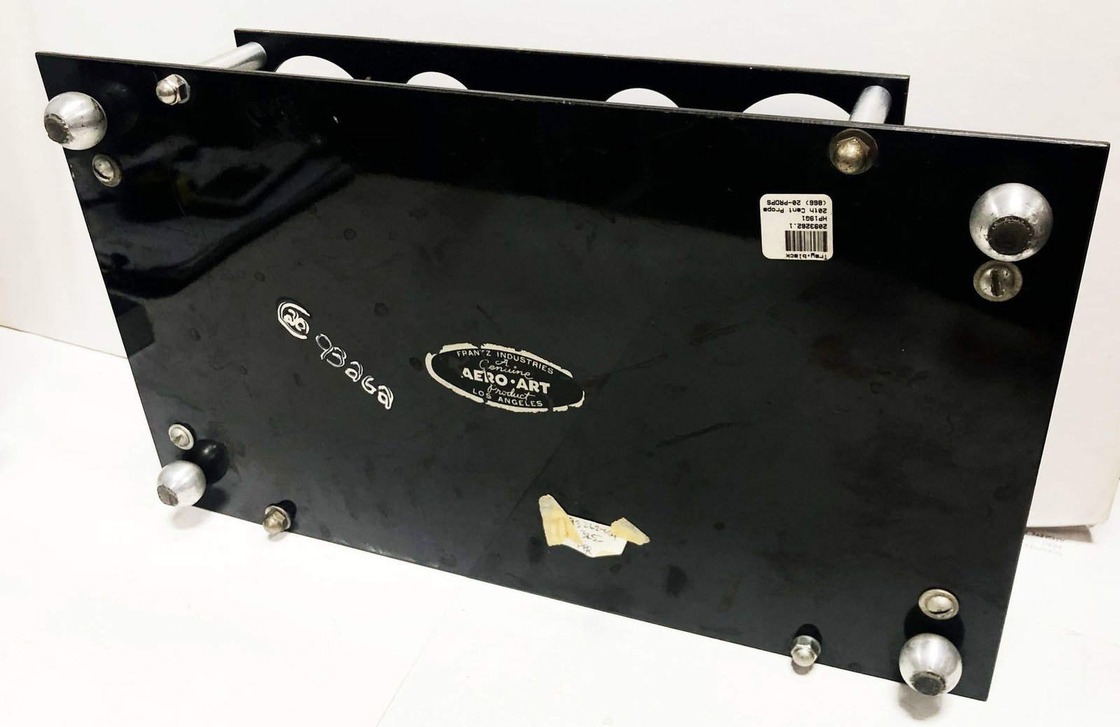 Aluminum and Bakelite Drink holder Tray by Aero-Art Los Angeles - 5