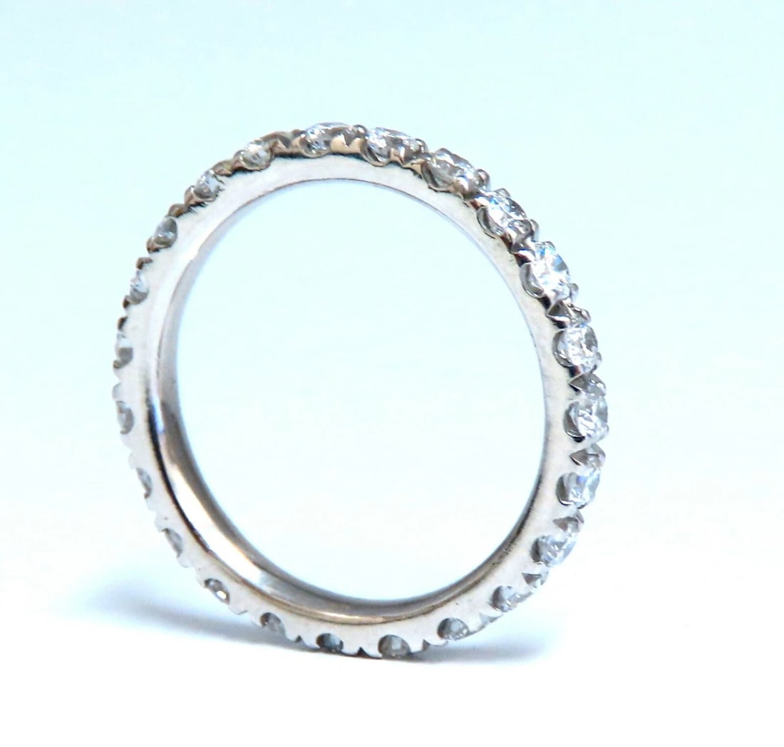 .92ct Natural Round Diamonds Eternity Ring Sharing Prong 14kt** - 3