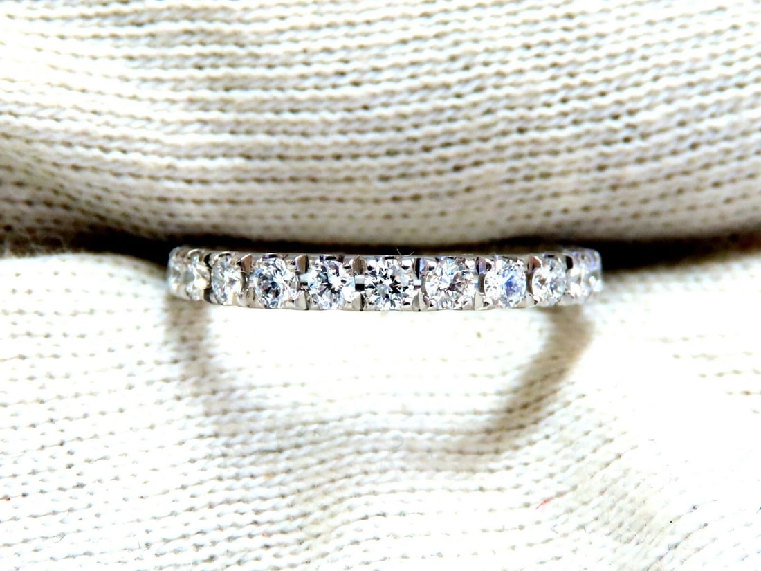 .92ct Natural Round Diamonds Eternity Ring Sharing Prong 14kt** - 4