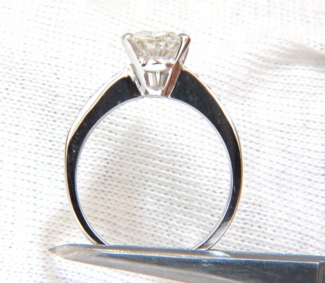 GIA Certified 1.49ct Pear Shape diamond ring .20ct. round accents 14kt *v - 7