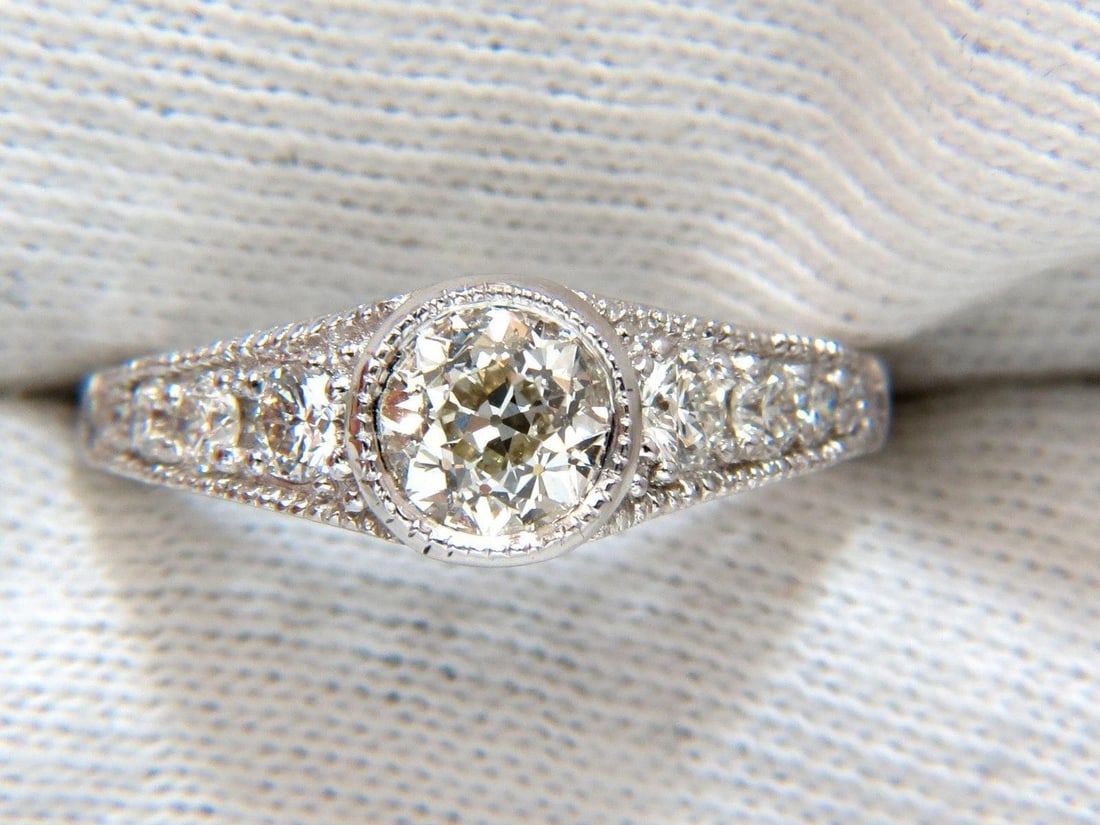 .95ct Gypsy Set Natural Diamonds Ring 14kt. 10025** - 12