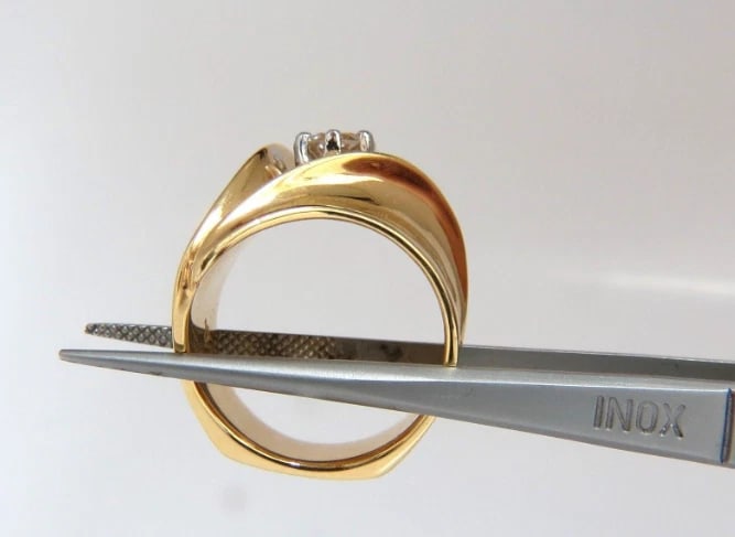 .53ct Natural Fancy Light Brown Diamond ring 14kt Bypass Deco** - 6