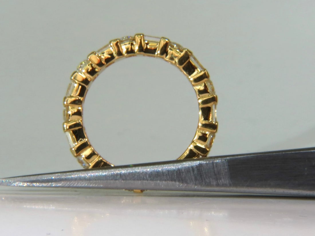 1.50CT NATURAL DIAMOND ETERNITY BAND BAGUETTE ROUNDS 14KT** - 7
