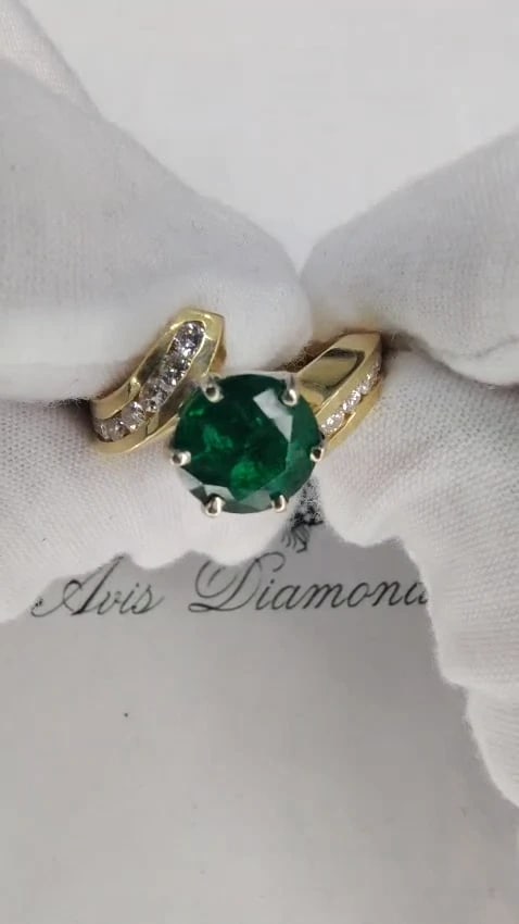 4.50CT NATURAL ROUND EMERALD DIAMONDS COCKTAIL 14kt *v - 2