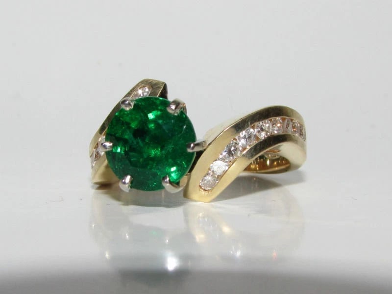 4.50CT NATURAL ROUND EMERALD DIAMONDS COCKTAIL 14kt *v - 4