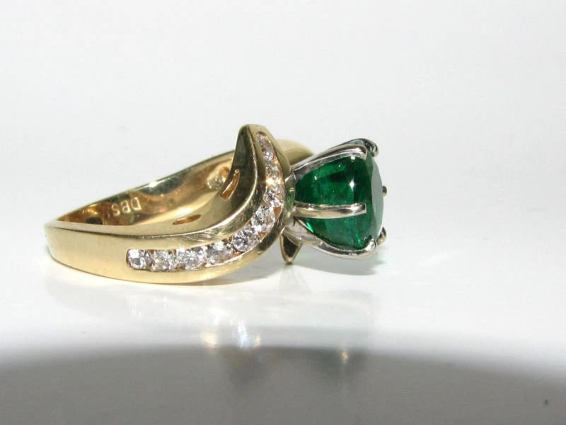 4.50CT NATURAL ROUND EMERALD DIAMONDS COCKTAIL 14kt *v - 9