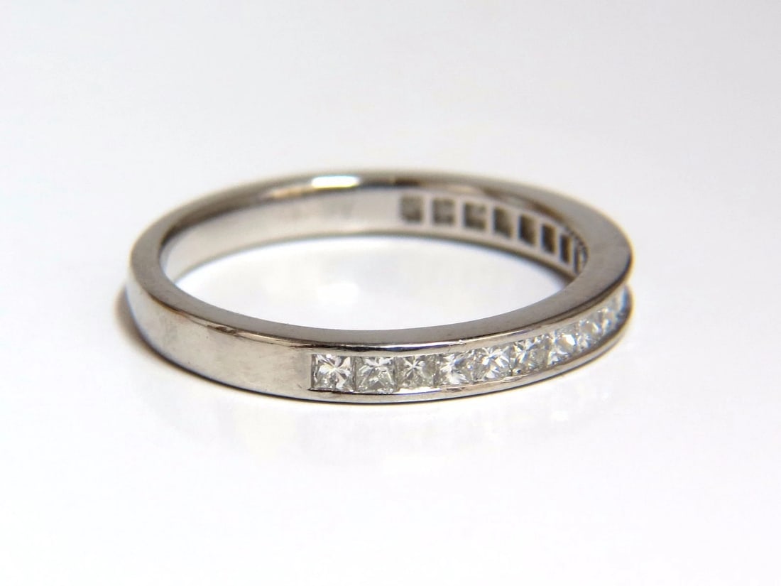 Authentic Asprey .65ct natural princess cut diamonds band** - 2