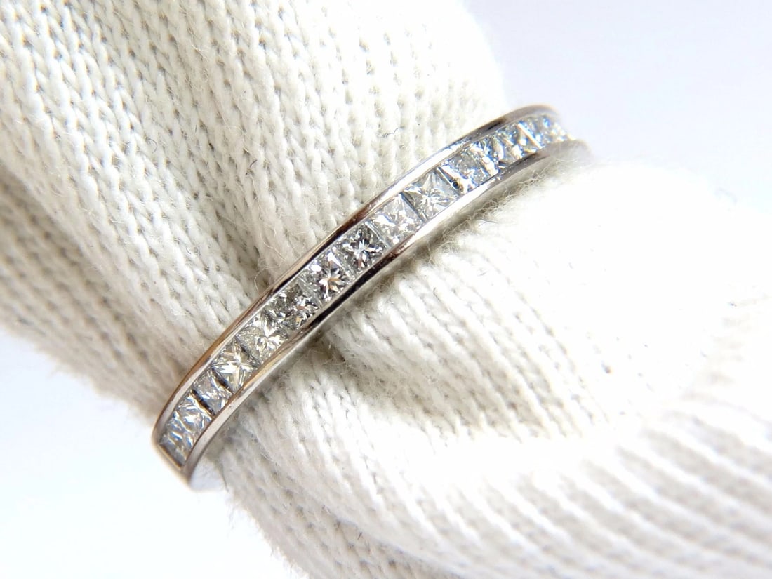 Authentic Asprey .65ct natural princess cut diamonds band** - 4