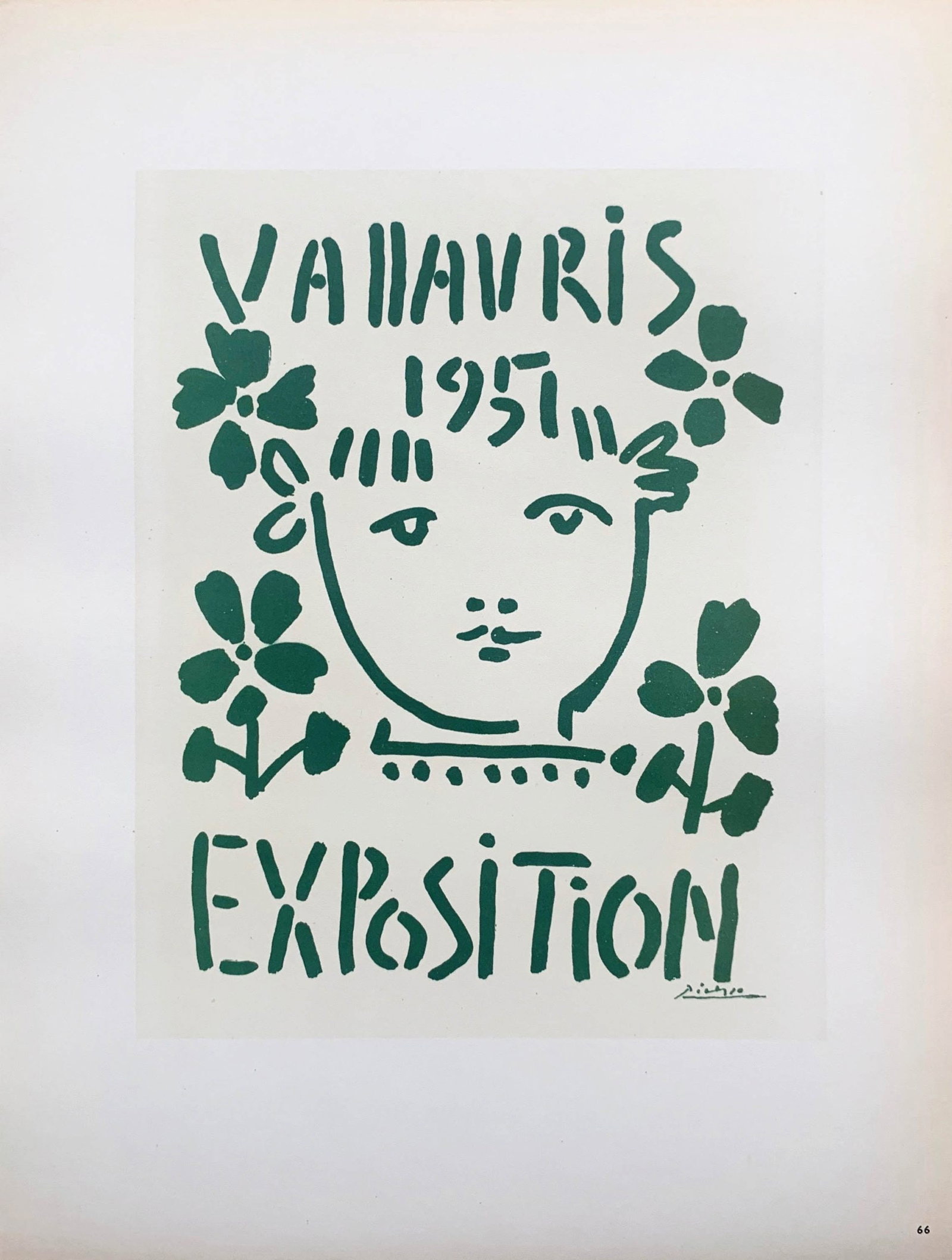 Picasso Lithograph 66 Expo Vallauris 1951 Art in posters: Title: Picasso Lithograph 66 Expo Vallauris 1951 Art in posters Description: Title: Expo Vallauris 1951 Artist: Pablo Picasso Country: Spain Medium: Lithograph - 66 Paper size: 12.50 X 9.50 inch