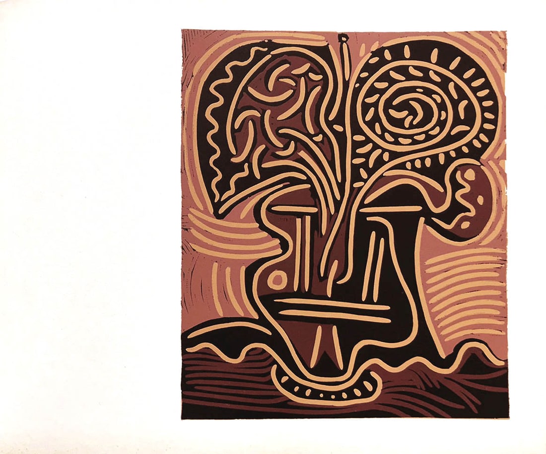 Picasso 11 Le Vase des Fleurs: Title: Picasso 11 Le Vase des Fleurs Description: Artist: Pablo Picasso Country: Spain Title: Le Vase des Fleurs Medium: Multichrome - 11 Marks: Not signed, not numbered Paper size 12.50 x 15 inch on