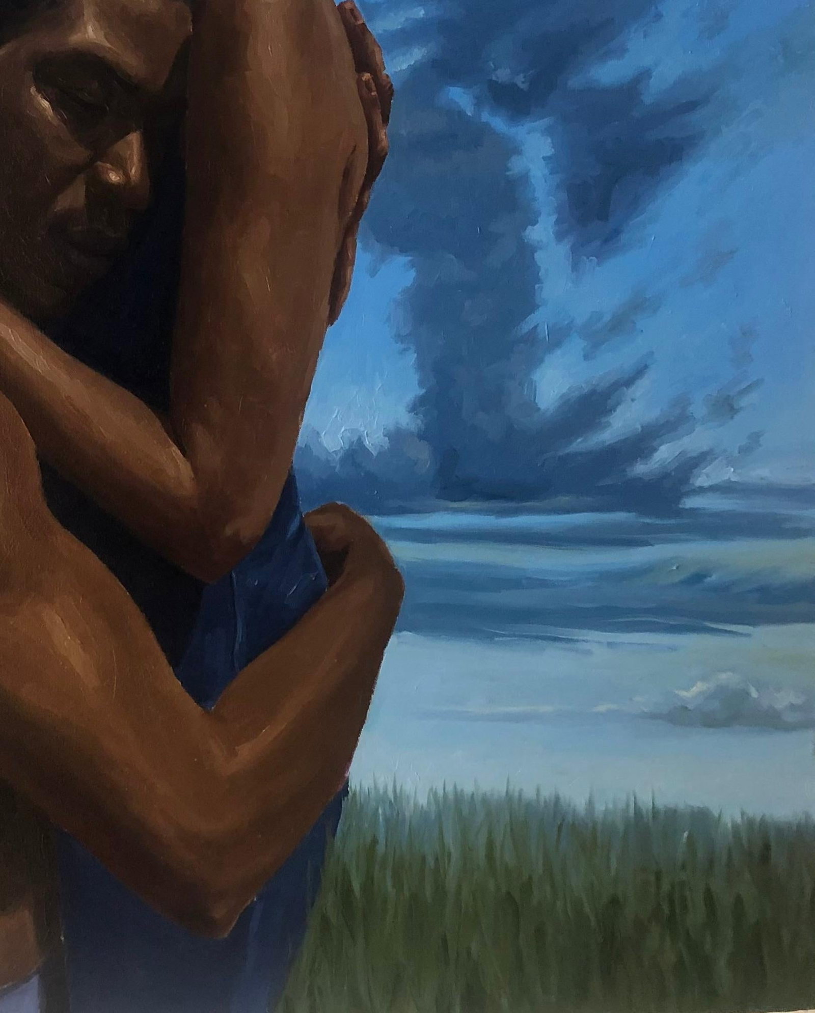 Simon Obeka, Nothing But Human - 21st Century, Contemporary, Figurative, Passionate Hug, Love, 2023 - 15
