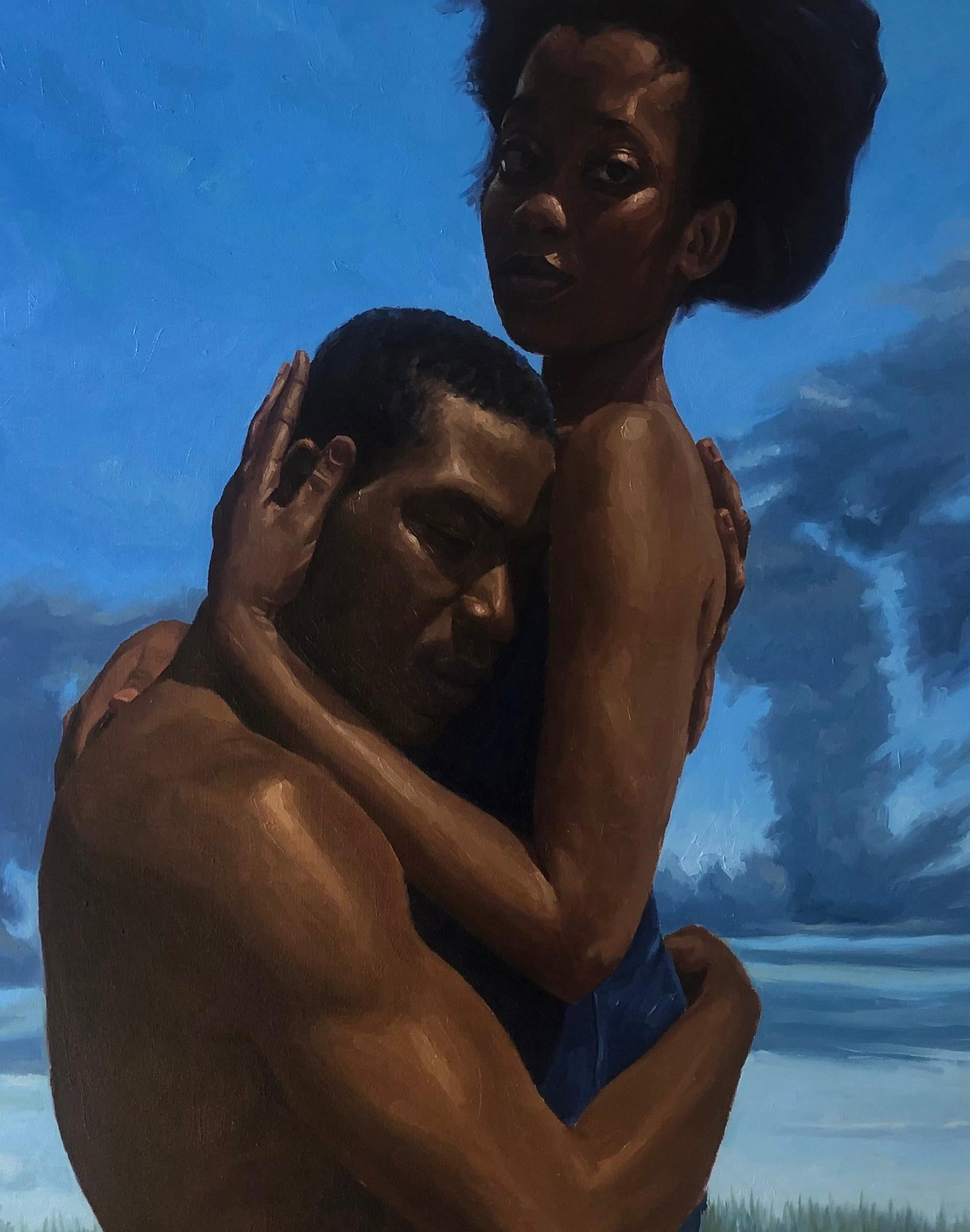 Simon Obeka, Nothing But Human - 21st Century, Contemporary, Figurative, Passionate Hug, Love, 2023 - 4