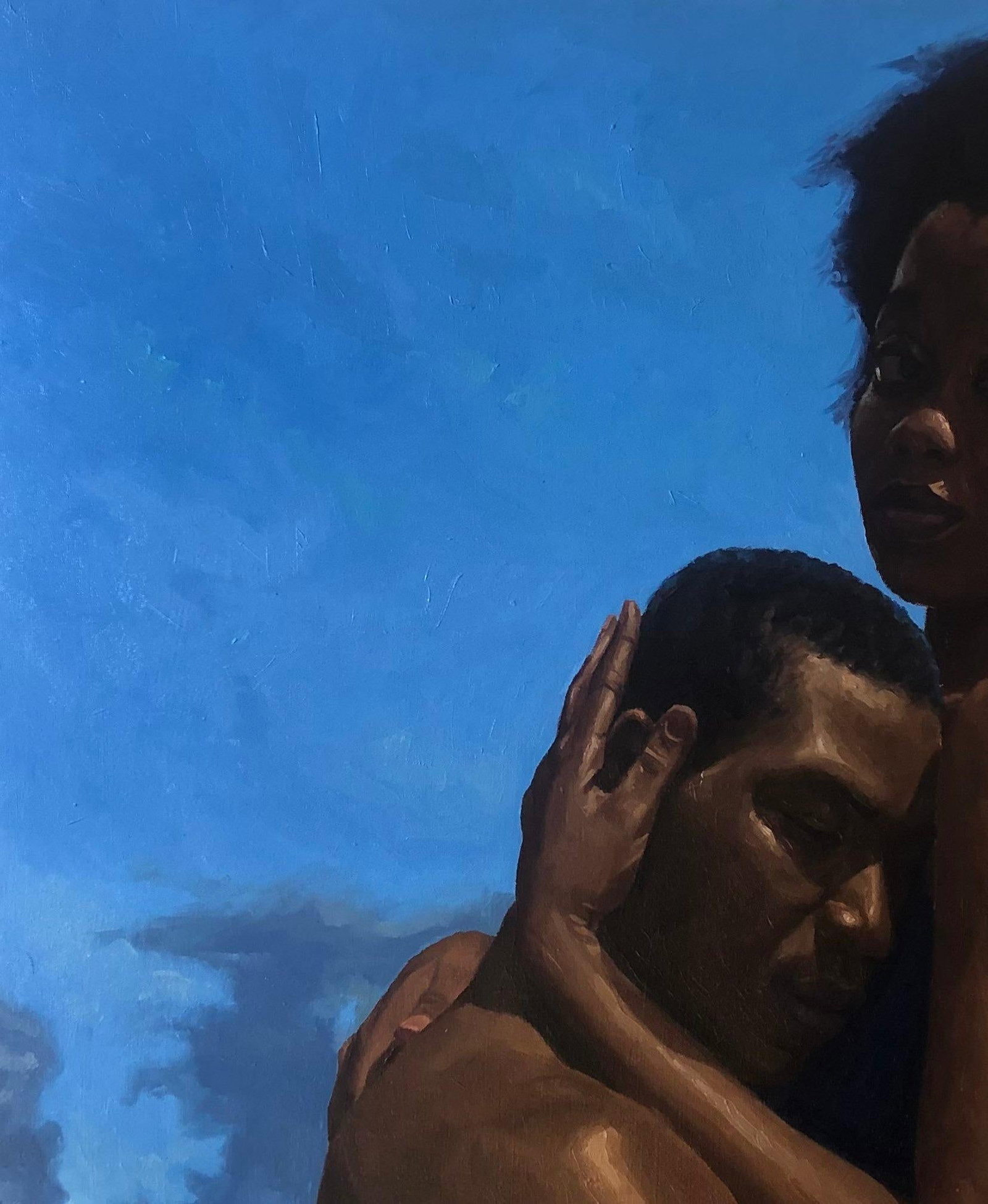 Simon Obeka, Nothing But Human - 21st Century, Contemporary, Figurative, Passionate Hug, Love, 2023 - 6