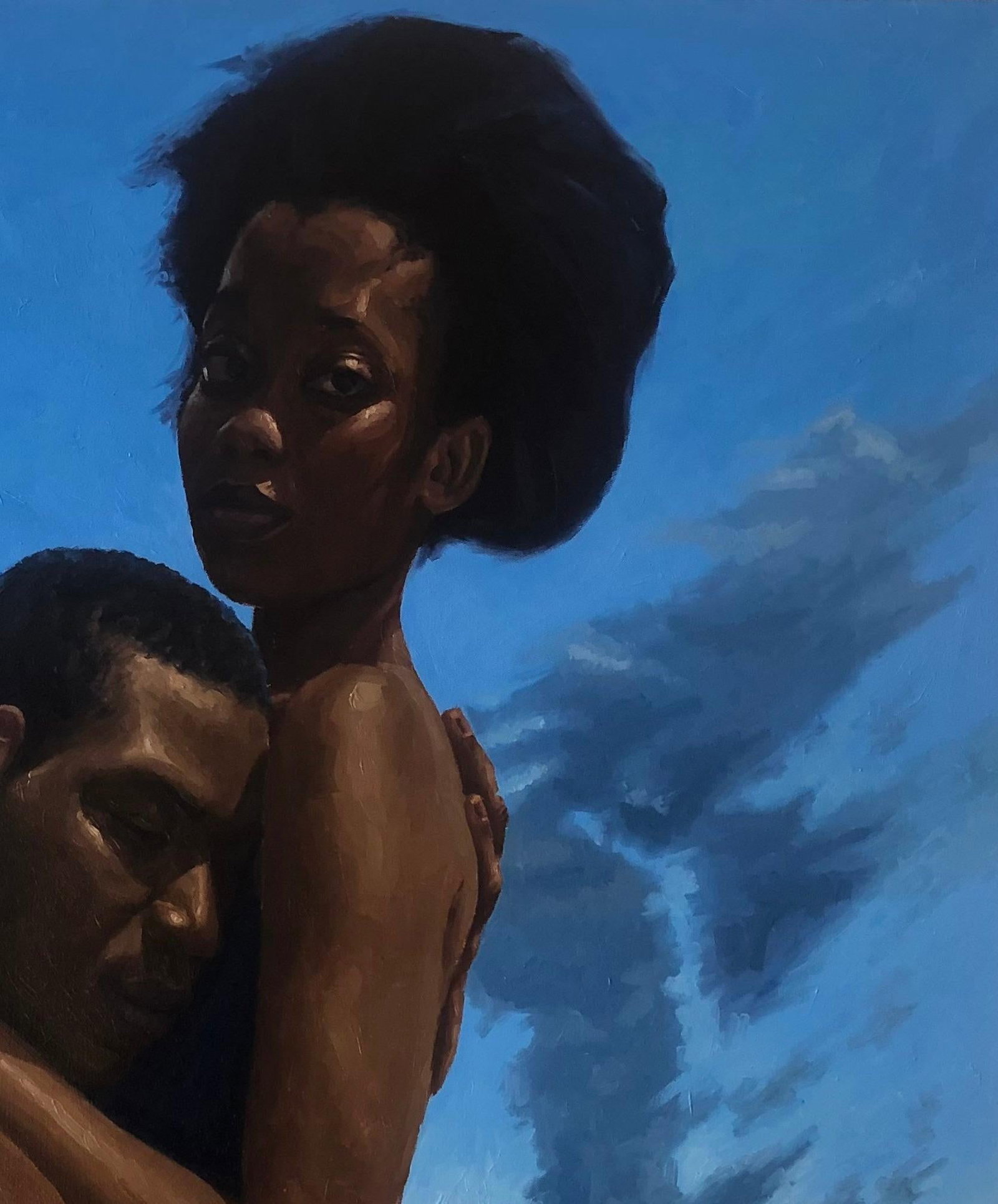 Simon Obeka, Nothing But Human - 21st Century, Contemporary, Figurative, Passionate Hug, Love, 2023 - 7