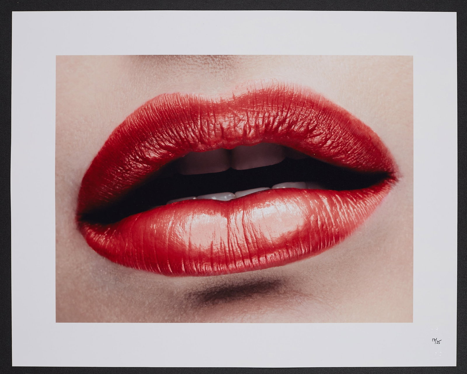Lips: Artist: Spiros Politis(1969-) Title:Lips Date/Period:2016 Materials:photography Size:20" x16" Description:‘Lips’ Photographed in 2016 in London and printed in 2025.The print is a c-type pr