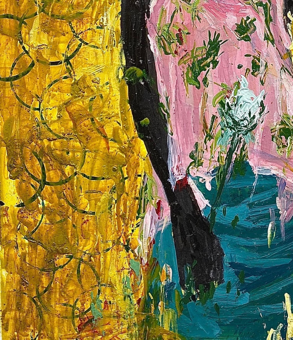 Agbalaya Abdulahi Opeyemi, Once Given a White Rose 3 - 21st Century Contemporary, Impasto, Acrylic, - 13