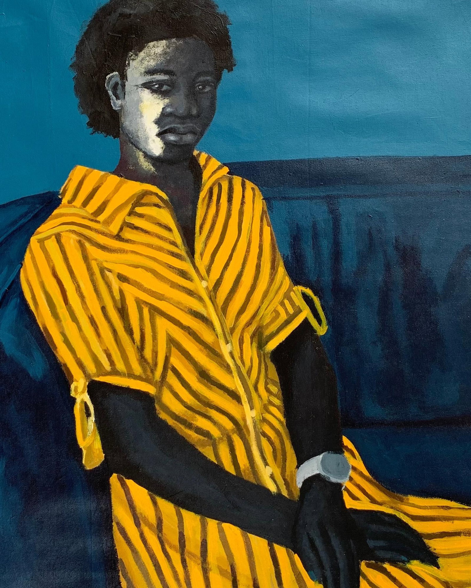 Aba Linus, Still Waiting In Silence - 21st Century, Contemporary, Figurative Portrait, Love, 2023 - 9