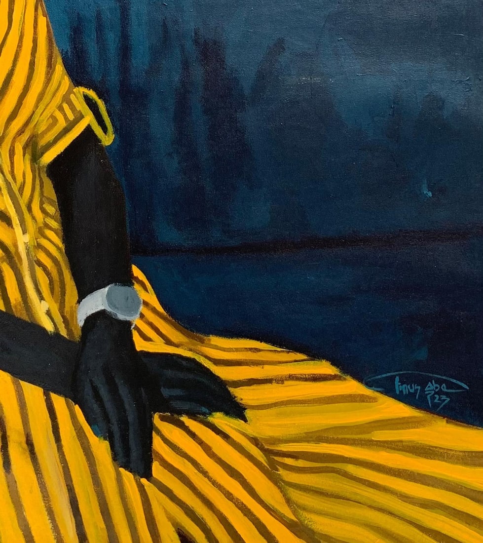 Aba Linus, Still Waiting In Silence - 21st Century, Contemporary, Figurative Portrait, Love, 2023 - 2