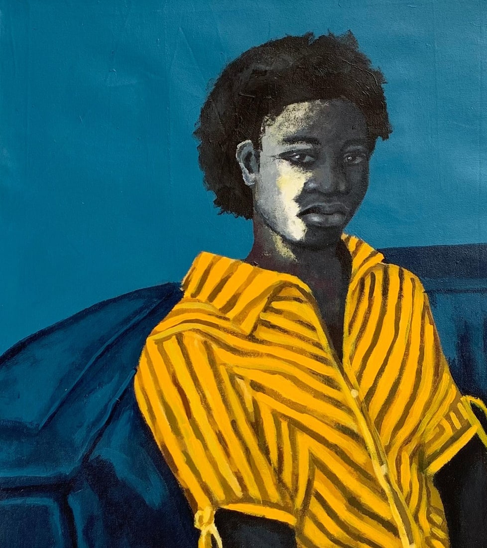 Aba Linus, Still Waiting In Silence - 21st Century, Contemporary, Figurative Portrait, Love, 2023 - 5