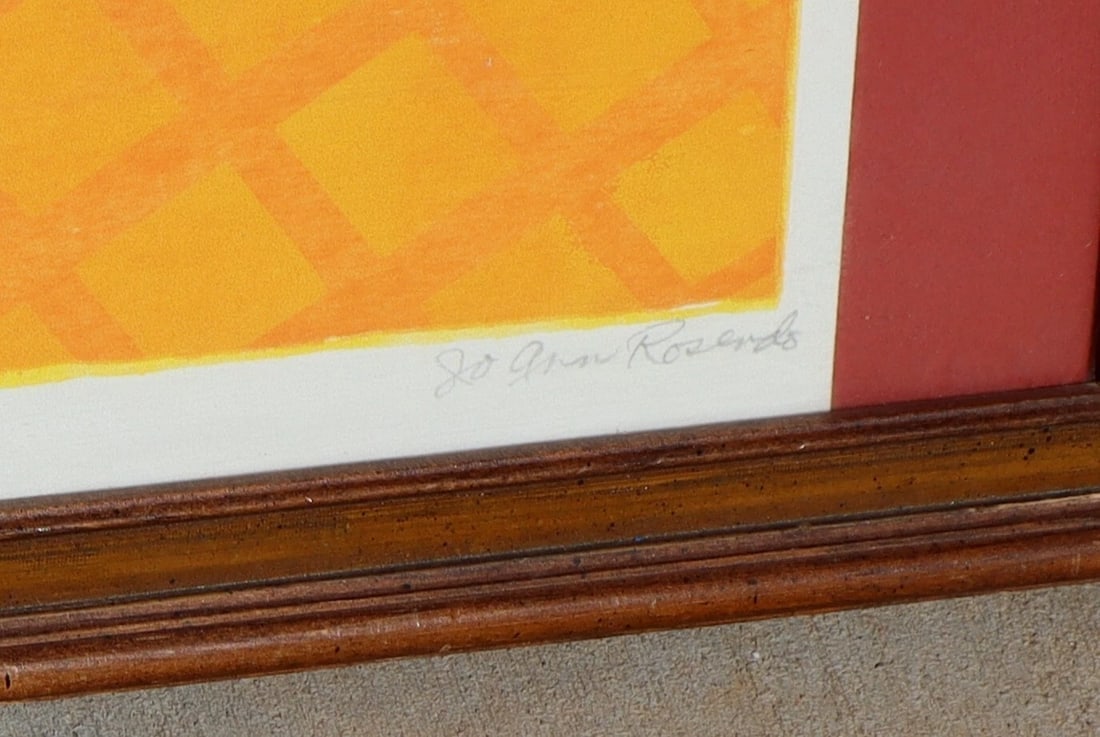 JO ANN ROSENDO California Modern Serigraph "El Pollo" Ceramic Chicken 37/50 - 7