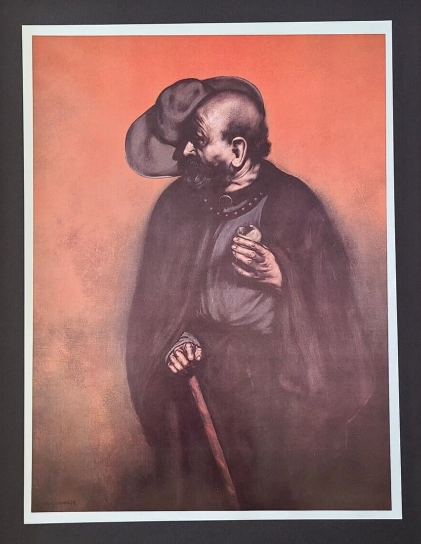 RAFAEL CORONEL + MEXICAN MASTER BEAUTIFUL LARGE PRINT + SIGNED FRAMED ART - 2
