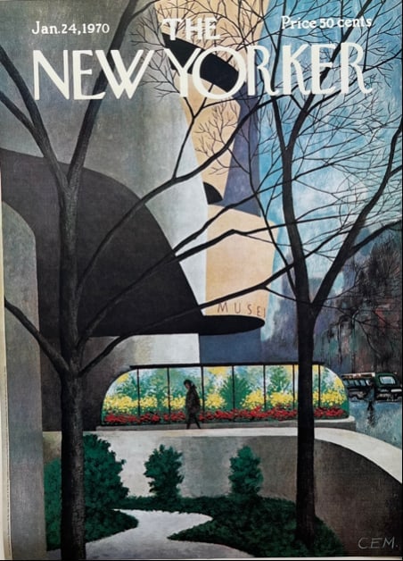 New Yorker: Title:New Yorker Description:Advertising poster, 1970 Dimensions:19 X 26 1/3 In. Reserve: $75.00 Shipping: Domestic: Flat-rate of $20.00 to anywhere within the contiguous U.S. International: Foreign