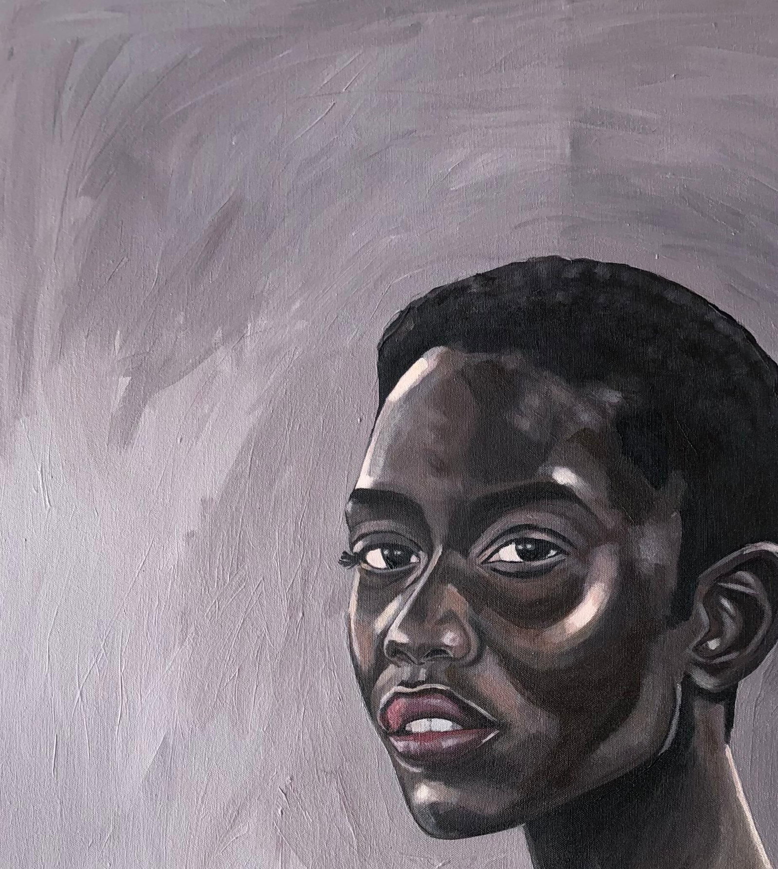 Kayimahe Ishmael Zed, Sable - 21st Century Contemporary, Expressionist Portrait, African Woman, - 11