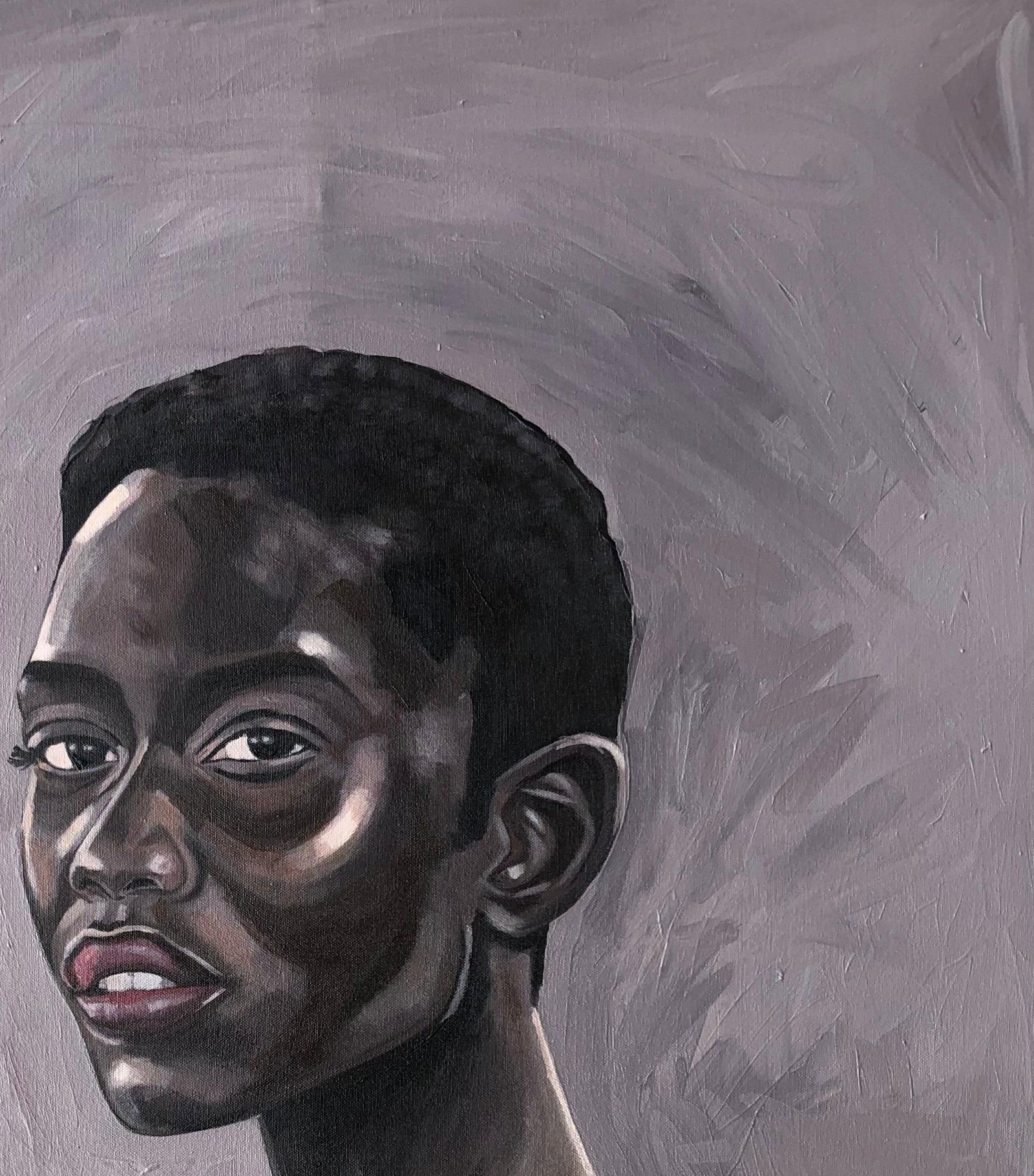 Kayimahe Ishmael Zed, Sable - 21st Century Contemporary, Expressionist Portrait, African Woman, - 12