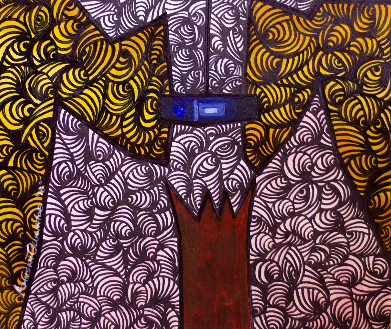 Oluwatobiloba Amusan, Identical Twin - 21st Century, Contemporary, Figurative Indigenous Art, - 2