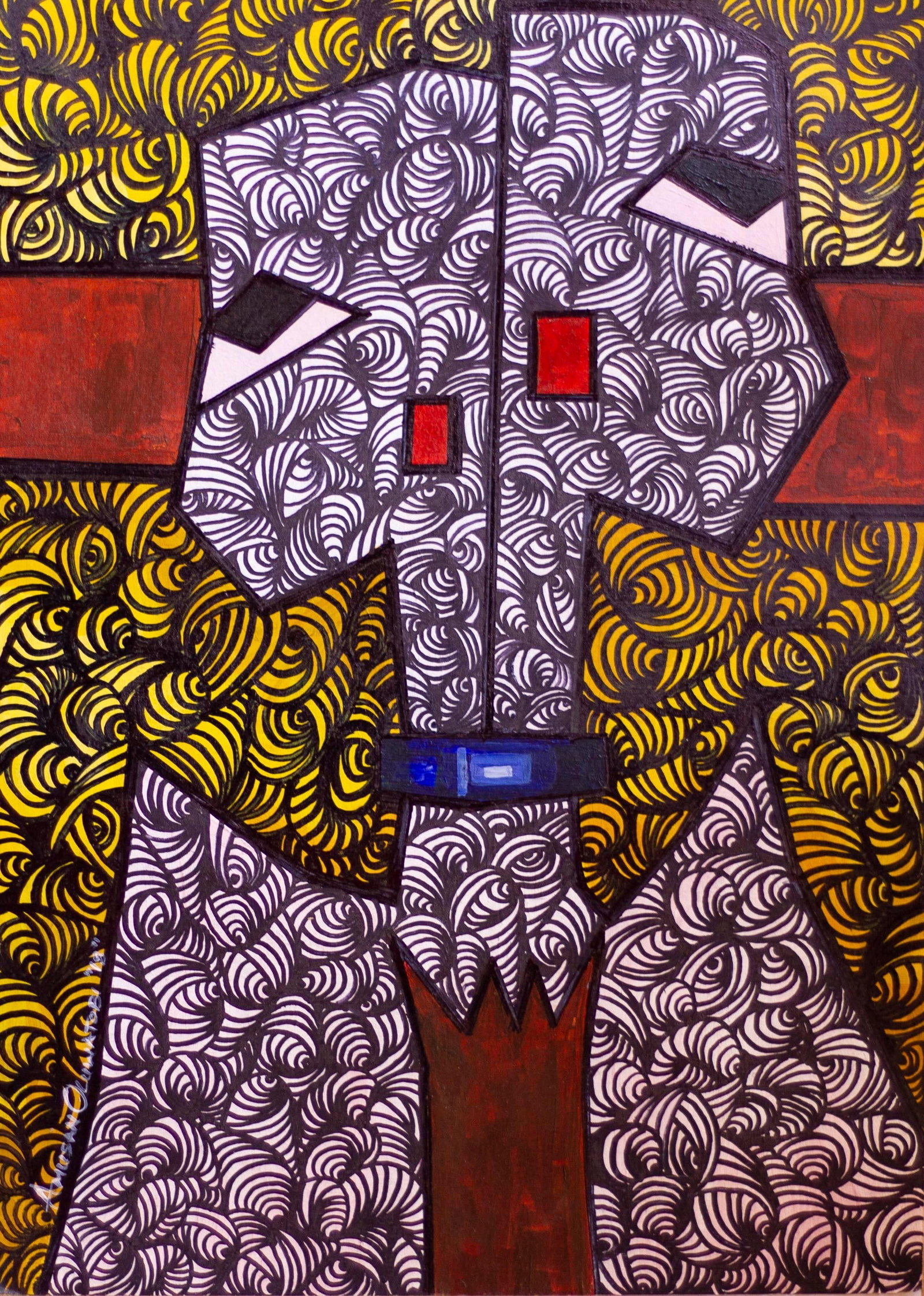 Oluwatobiloba Amusan, Identical Twin - 21st Century, Contemporary, Figurative Indigenous Art, - 4