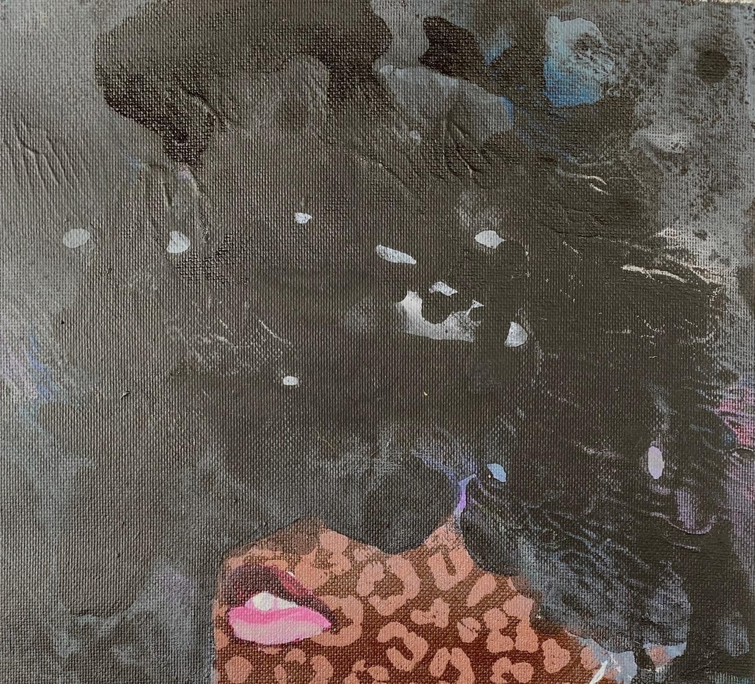 Rotimi Godwin, Afro Crown 2 - 21st Century, Expressionist, Figurative Portrait, Human Hair, 2023 - 9