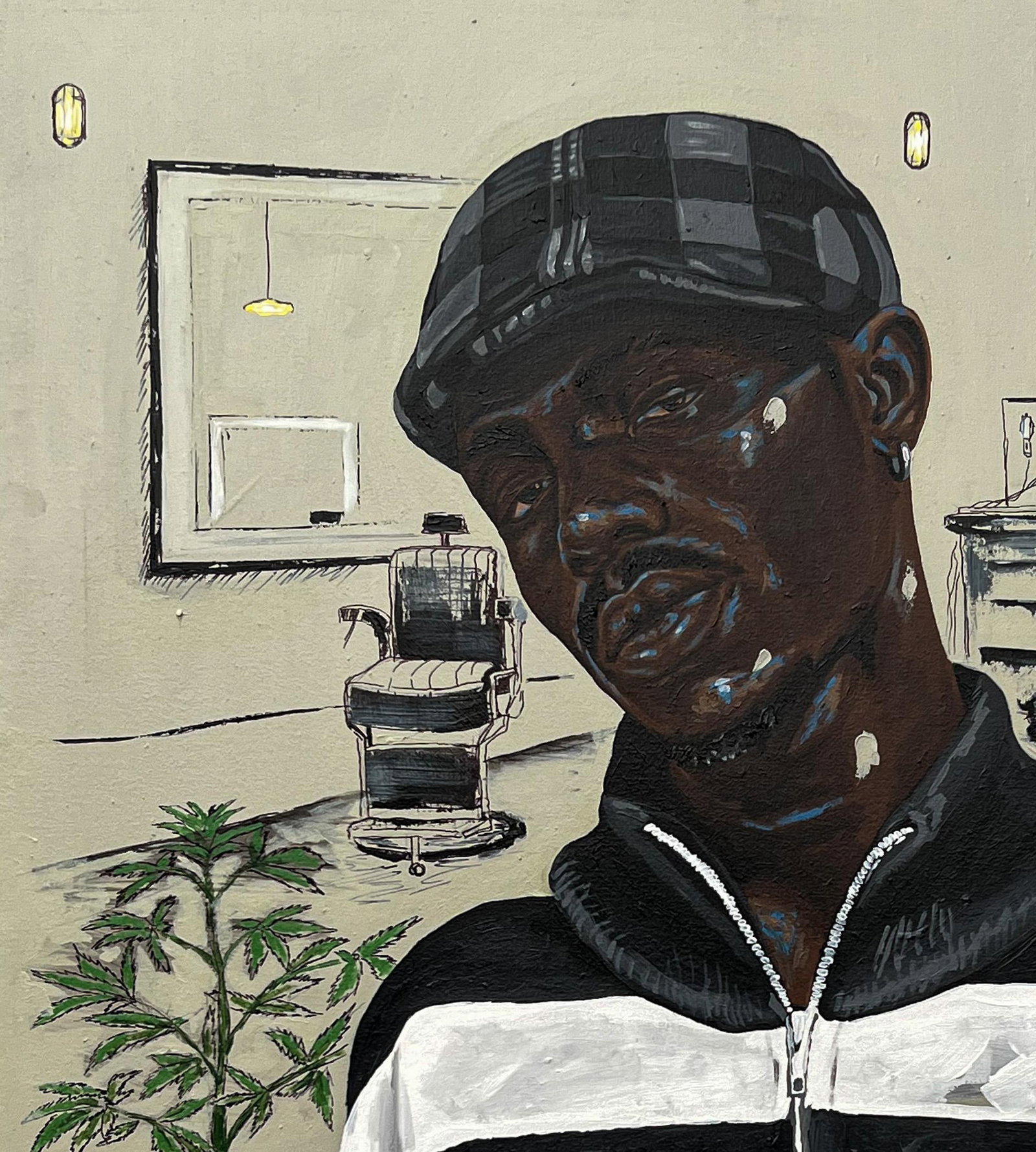 Eyitayo Alagbe , Portrait of My Barber (At The Barber Shop) - 21st Century, Contemporary, Africa, - 12