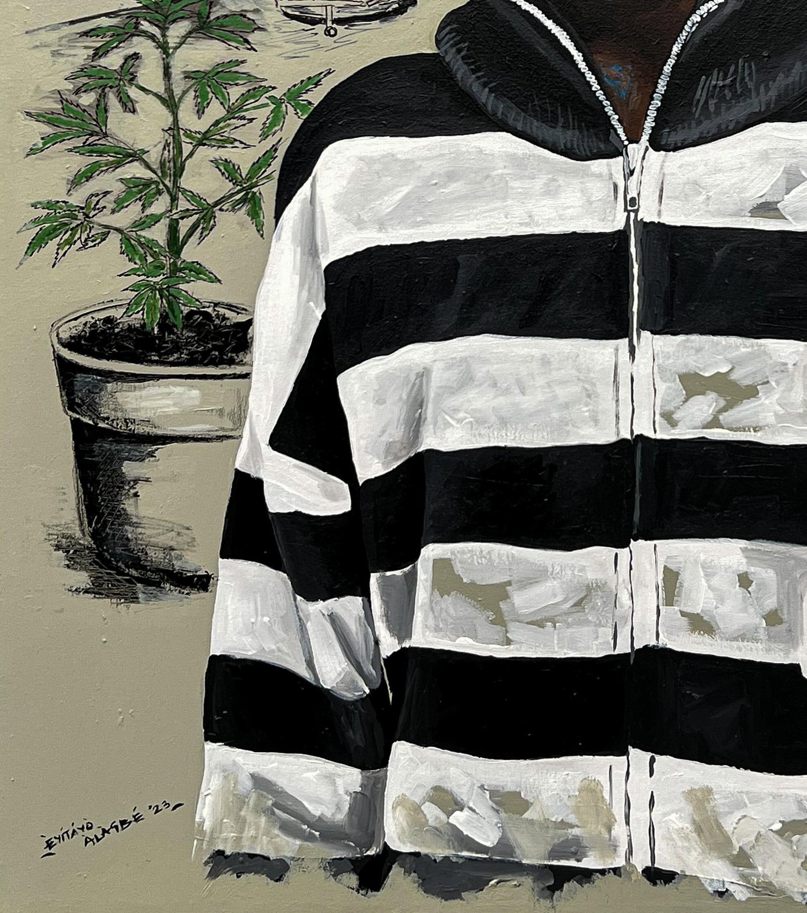 Eyitayo Alagbe , Portrait of My Barber (At The Barber Shop) - 21st Century, Contemporary, Africa, - 2