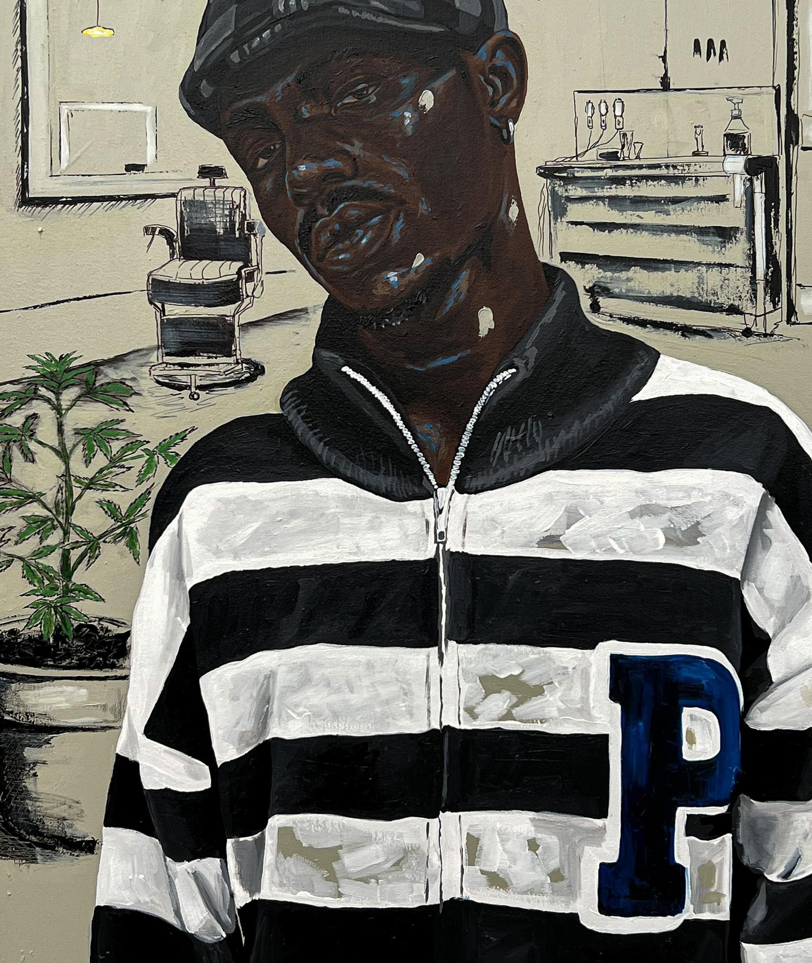 Eyitayo Alagbe , Portrait of My Barber (At The Barber Shop) - 21st Century, Contemporary, Africa, - 4