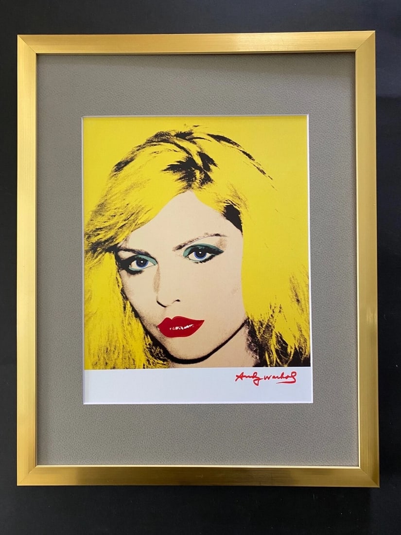 ANDY WARHOL + 1984 BEAUTIFUL SIGNED DEBBIE HARY PRINT FRAMED + BUY IT NOW! (1 of 4)