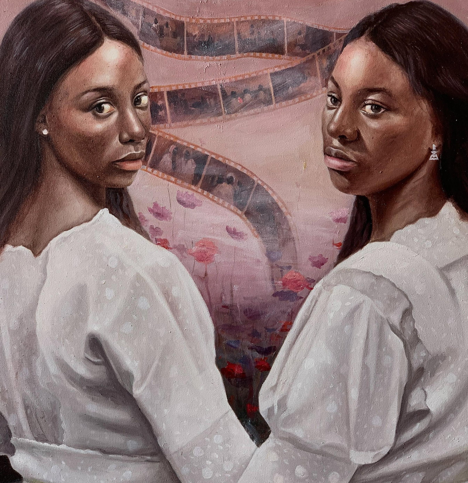 Afolayan Emmanuel, Unfurling the Past - 21st Century, Contemporary, Figurative Portrait, Oil, Women, - 9