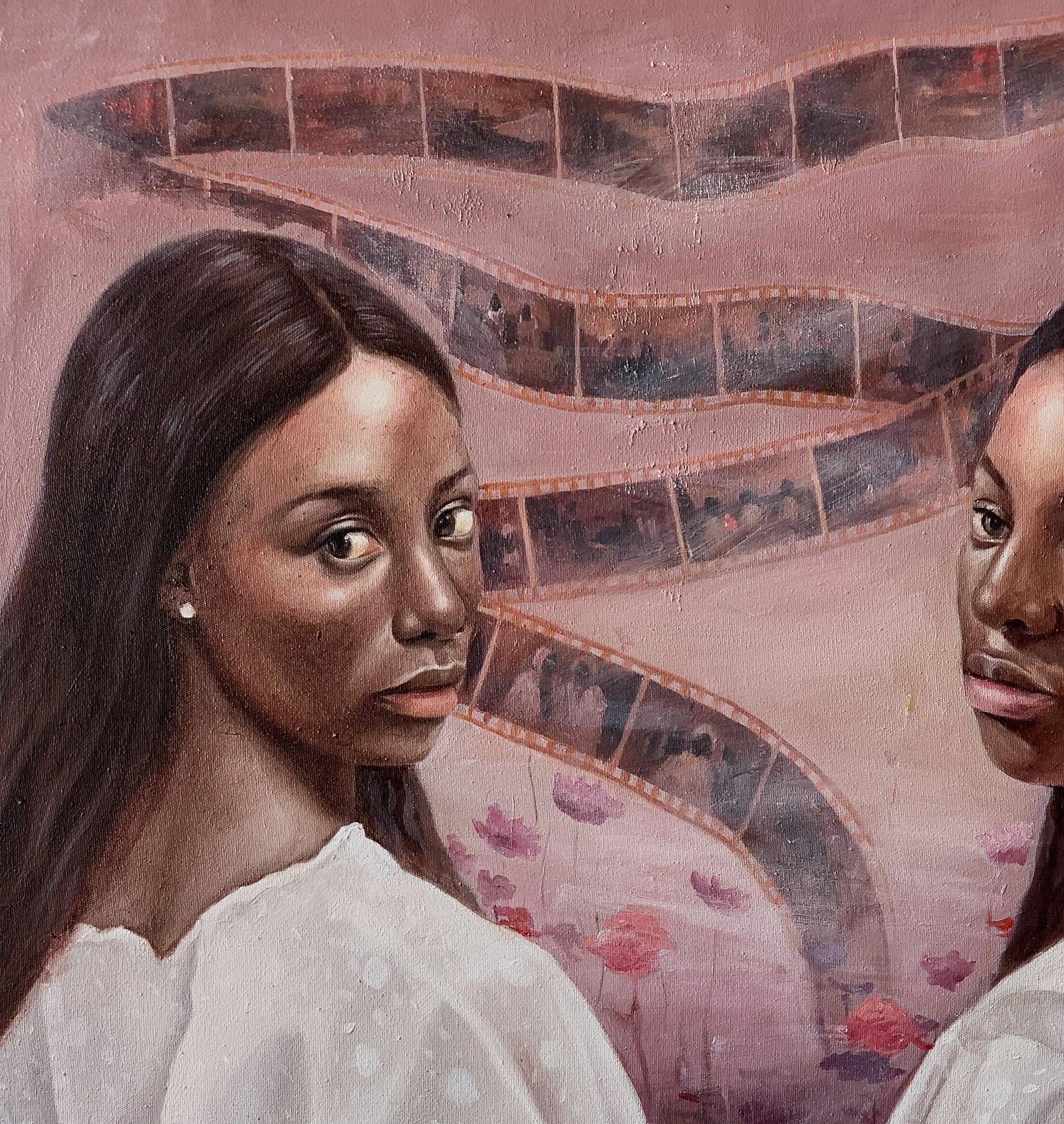 Afolayan Emmanuel, Unfurling the Past - 21st Century, Contemporary, Figurative Portrait, Oil, Women, - 5