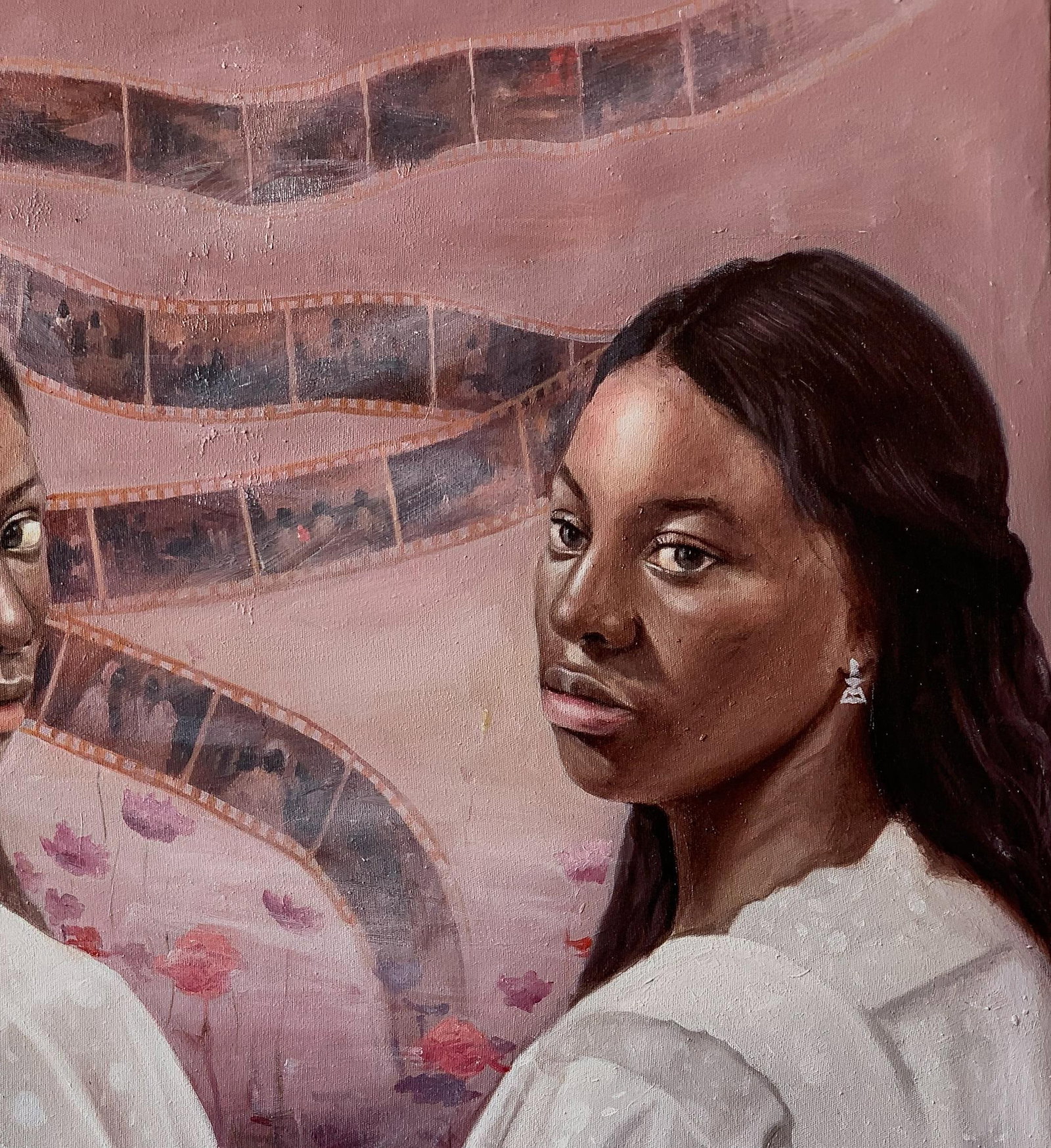 Afolayan Emmanuel, Unfurling the Past - 21st Century, Contemporary, Figurative Portrait, Oil, Women, - 6