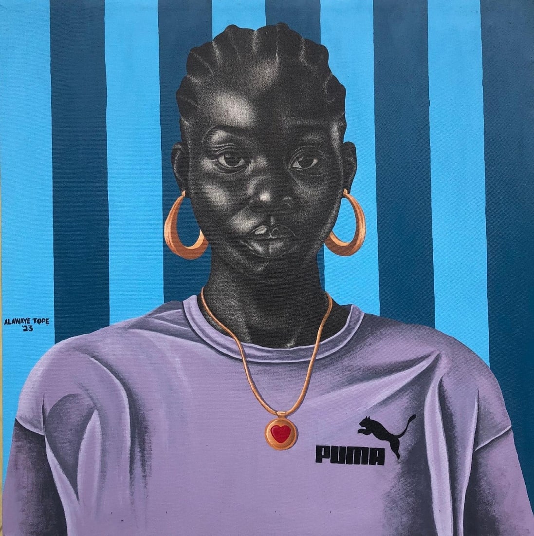 Alawaye Tope, Les Mannequins (The Supermodels) 2 - 21st Century Contemporary, Figurative, Hair, 2023 - 10