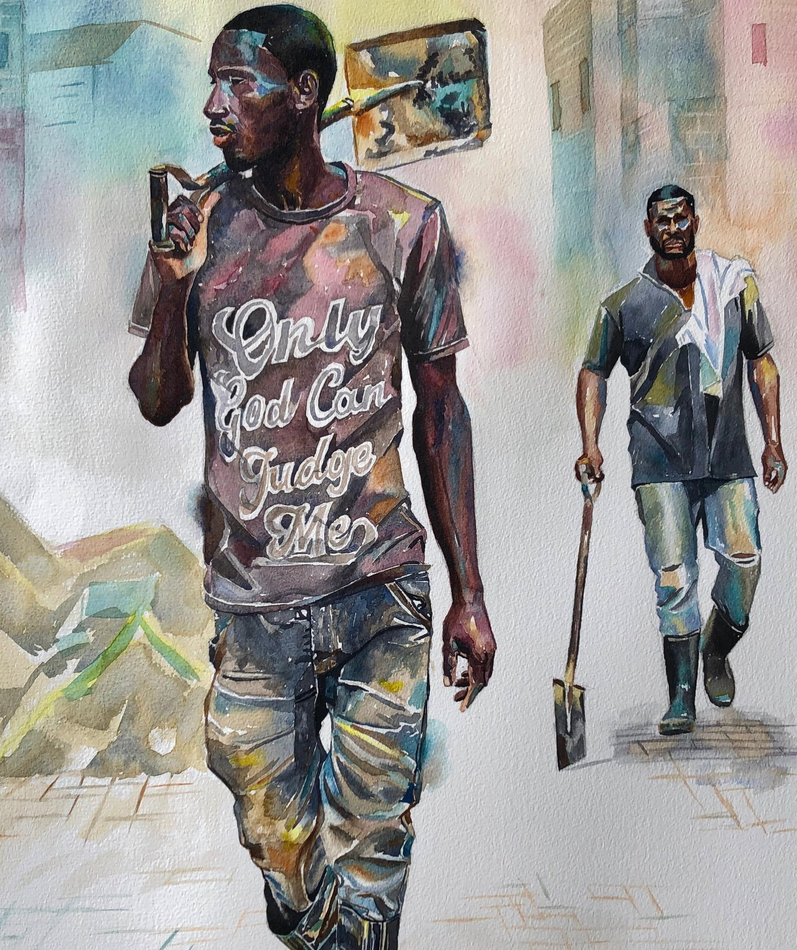 Ephraim Udoka, Walking Tall (Respect) - 21st Century, Contemporary, Figurative, Construction, 2023 - 9