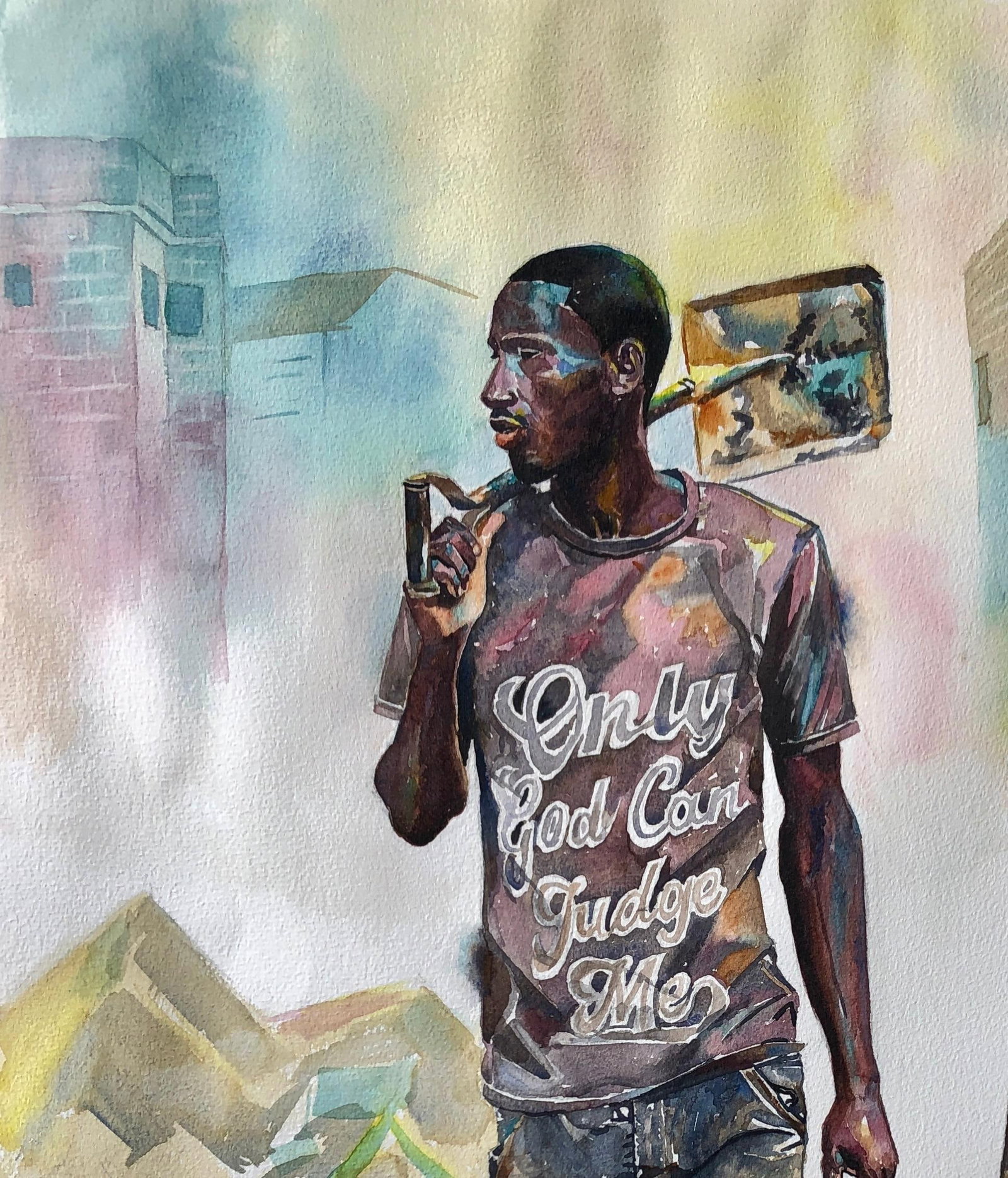 Ephraim Udoka, Walking Tall (Respect) - 21st Century, Contemporary, Figurative, Construction, 2023 - 11