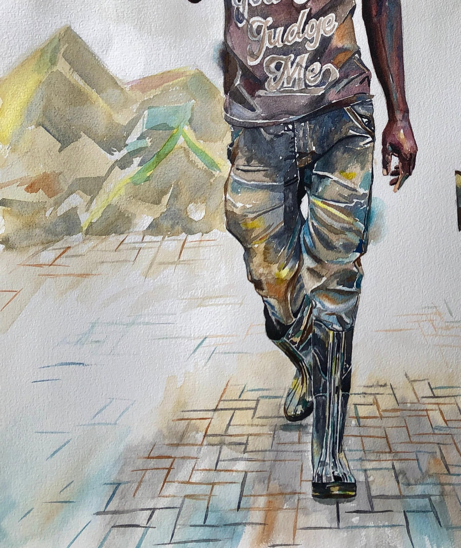 Ephraim Udoka, Walking Tall (Respect) - 21st Century, Contemporary, Figurative, Construction, 2023 - 13