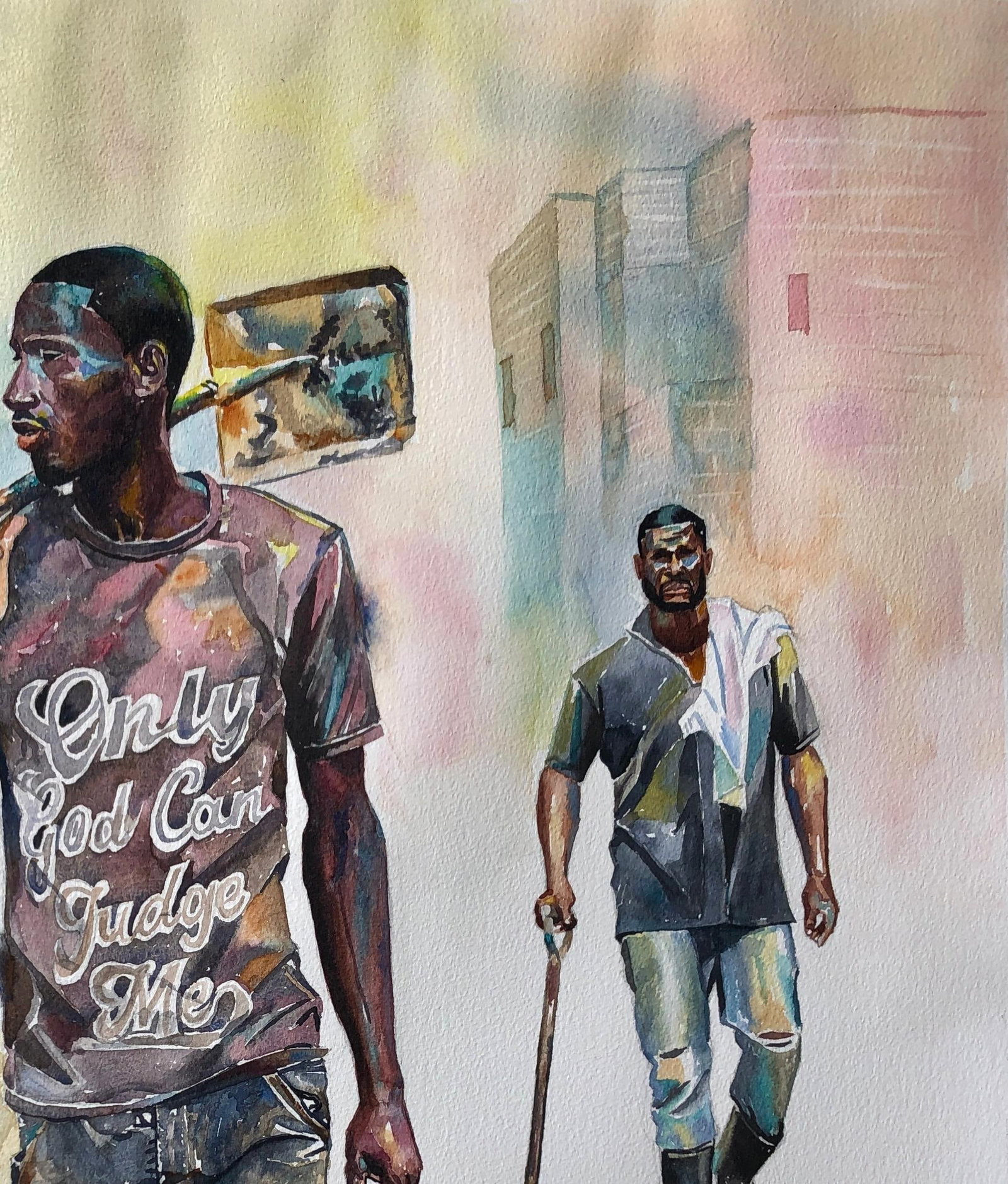 Ephraim Udoka, Walking Tall (Respect) - 21st Century, Contemporary, Figurative, Construction, 2023 - 6