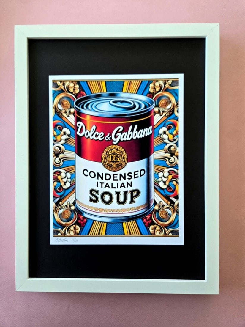 CHIARA BELLINI + DOLCE & GABBANA SOUP Hand Signed Authentic Print LtdEd COA (1 of 3)