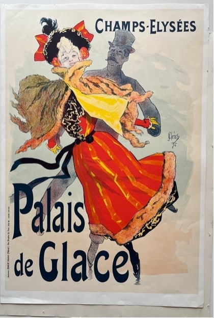 Jules Cheret, “Palais de Glace”: Title:Jules Cheret, “Palais de Glace” Description:Offset poster Dimensions:26 X 36 In. Reserve: $100.00 Shipping: Domestic: Flat-rate of $25.00 to anywhere within the contiguous U.S.
