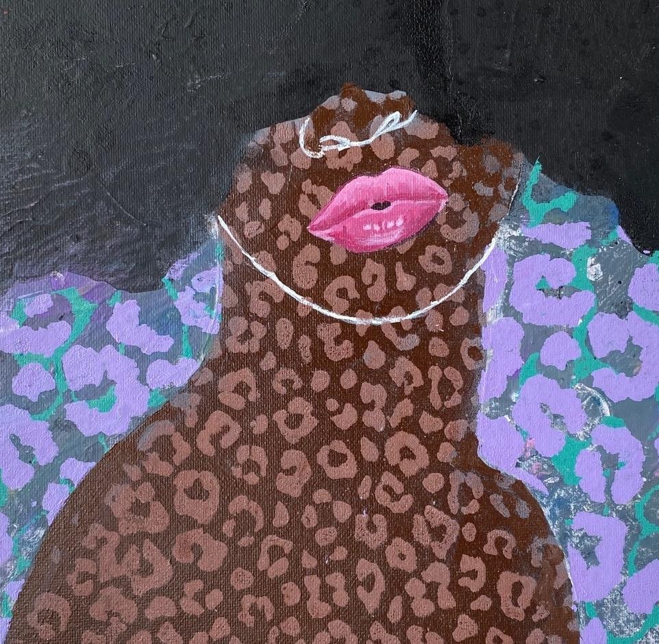 Rotimi Godwin, Afro Crown 1 - 21st Century, Expressionist , Figurative Portrait, Human Hair, 2023 - 7